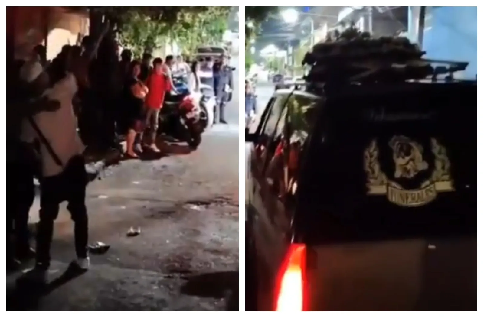 Disparos al aire y quema de llanta en funeral de las víctimas de la “abuelita sicaria” (Videos)