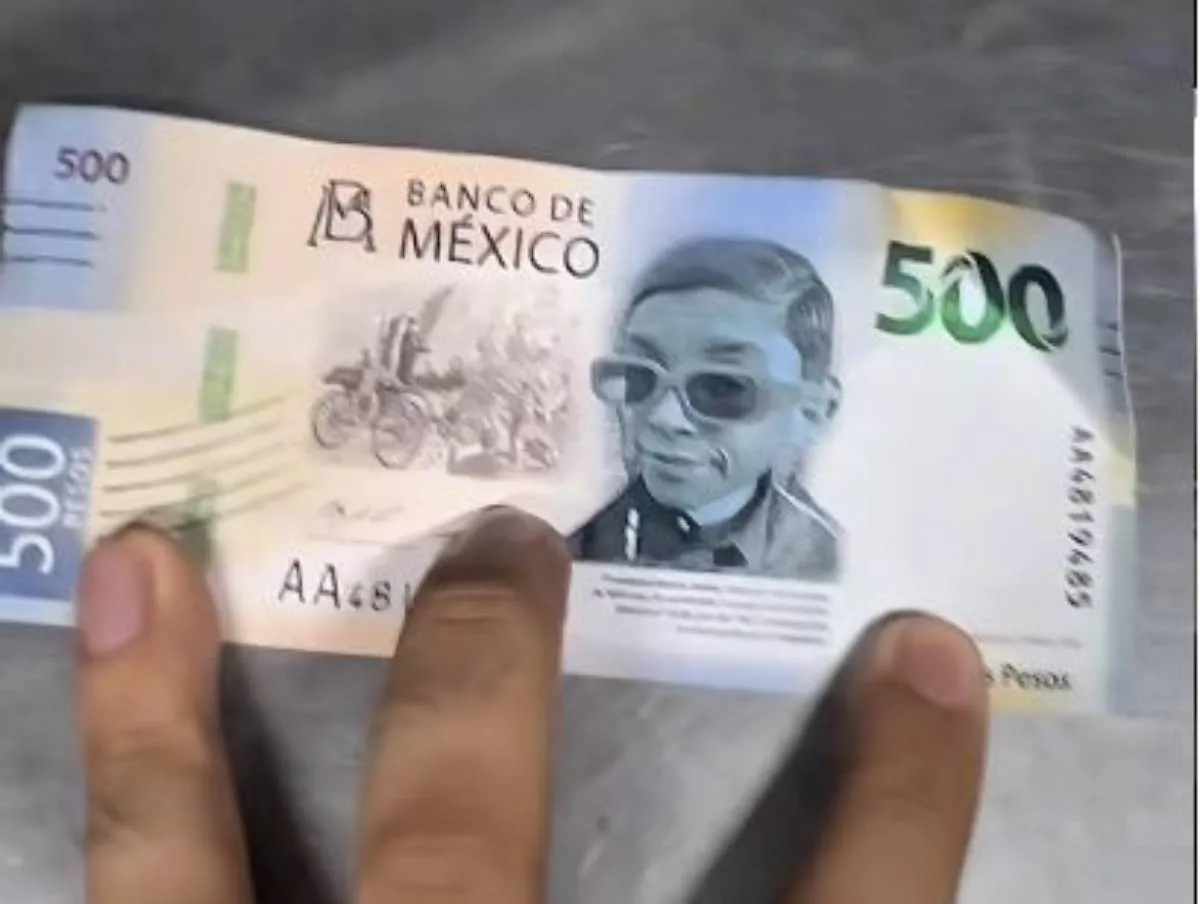 Influencer, conocida como "La Venenito", aparece en billete de 500 pesos