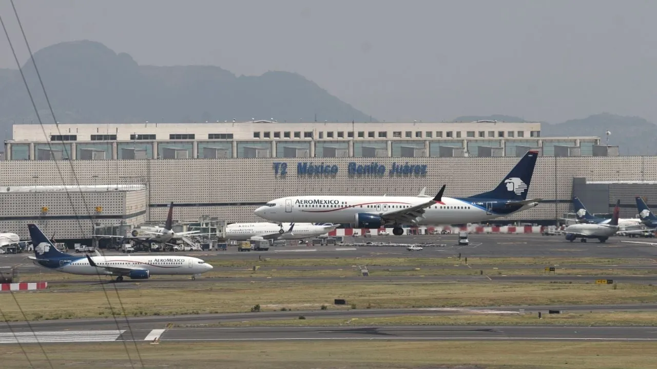 Se apaga ánimo de viajar por incertidumbre: Tráfico de pasajeros en AICM cae 3.6% al inicio de 2025