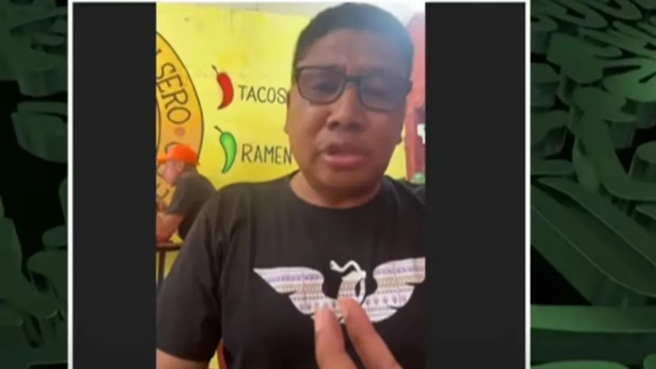 Diputado emecista sesiona desde puesto de tacos en Veracruz
