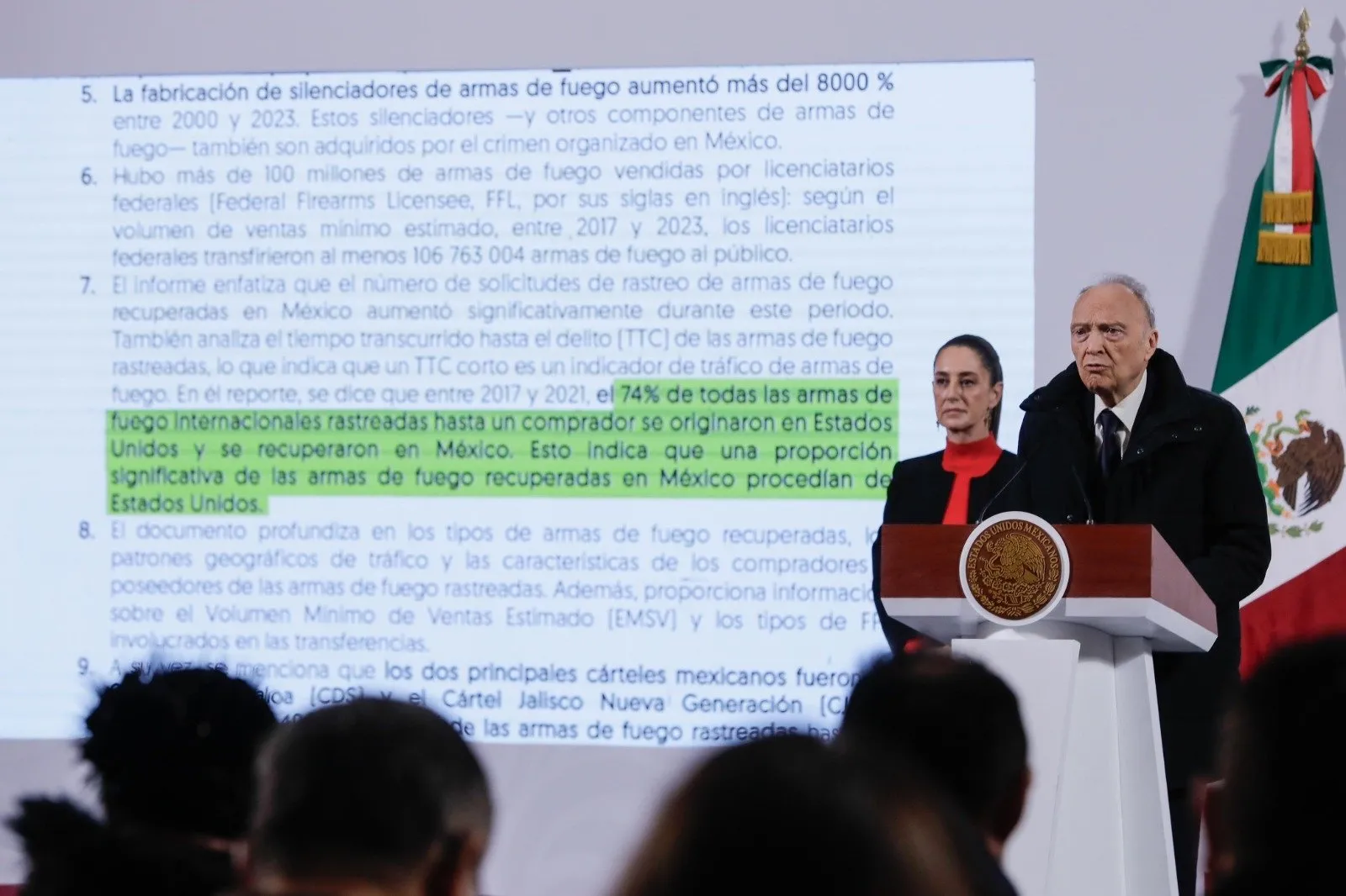 Sheinbaum usará informe de armas de EU en negociaciones con Trump