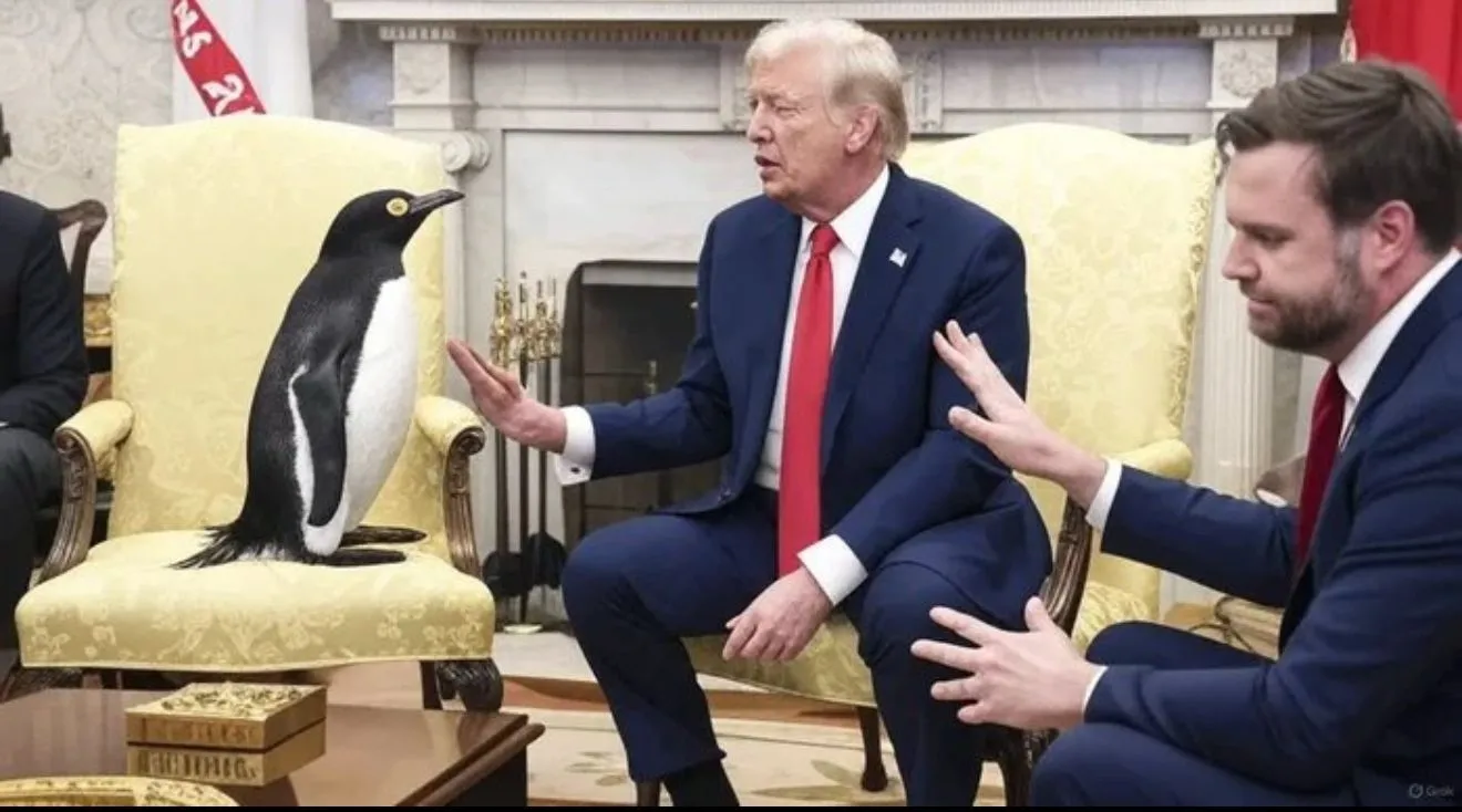Trump impone aranceles a islas habitadas sólo por pingüinos. Las redes reaccionan con memes