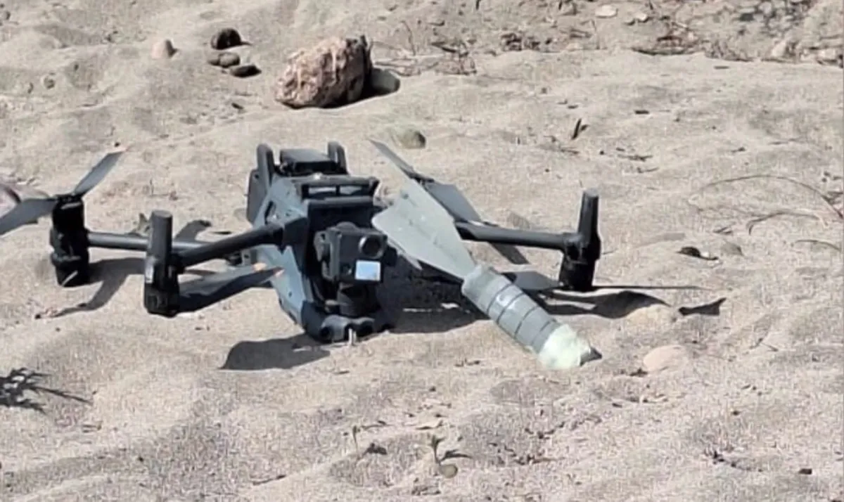 Ejército y GN aseguran un dron y un explosivo artesanal en Culiacán