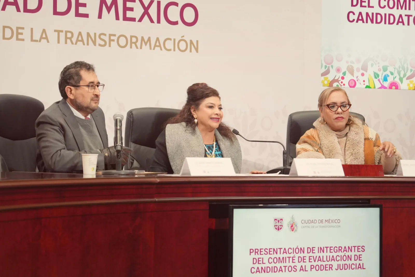 Brugada presenta el Comité de Evaluación para registro de aspirantes a juzgadores en la CDMX