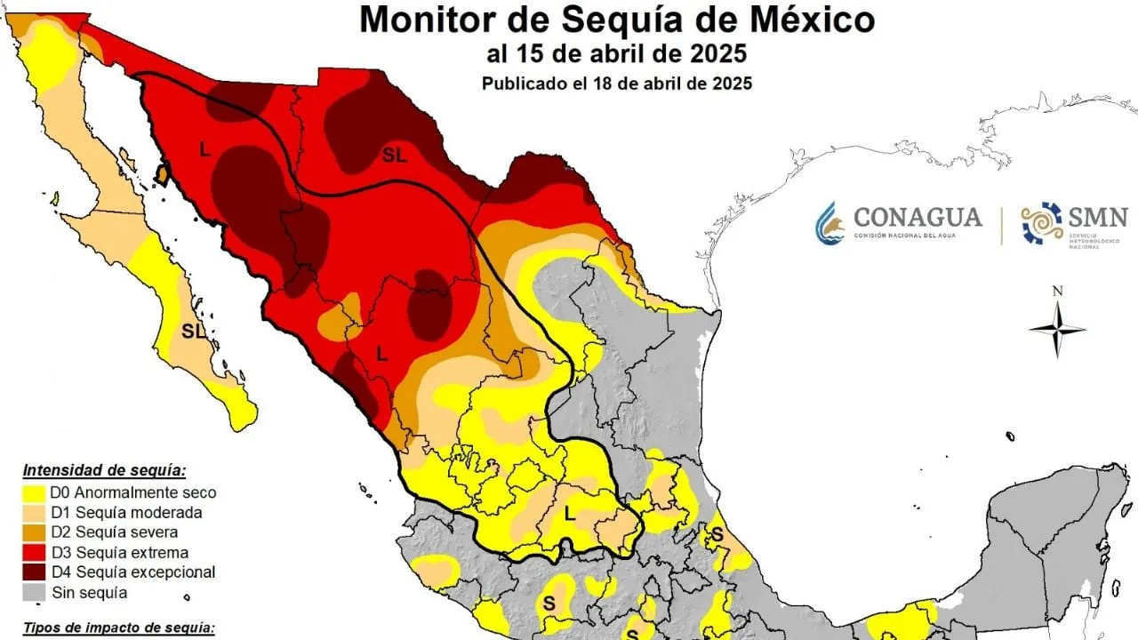 Falta de lluvias afecta más del 60% del territorio mexicano