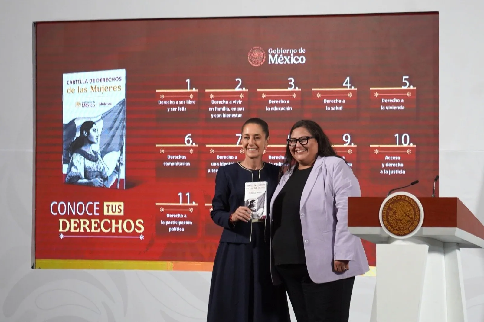 Citlalli Hernández presentó los 15 puntos de la Cartilla de Derechos de la Mujeres